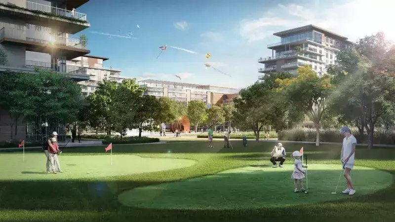 Putting Green For Avid Golfers And Learners Alike_Central Park Plaza Tower B